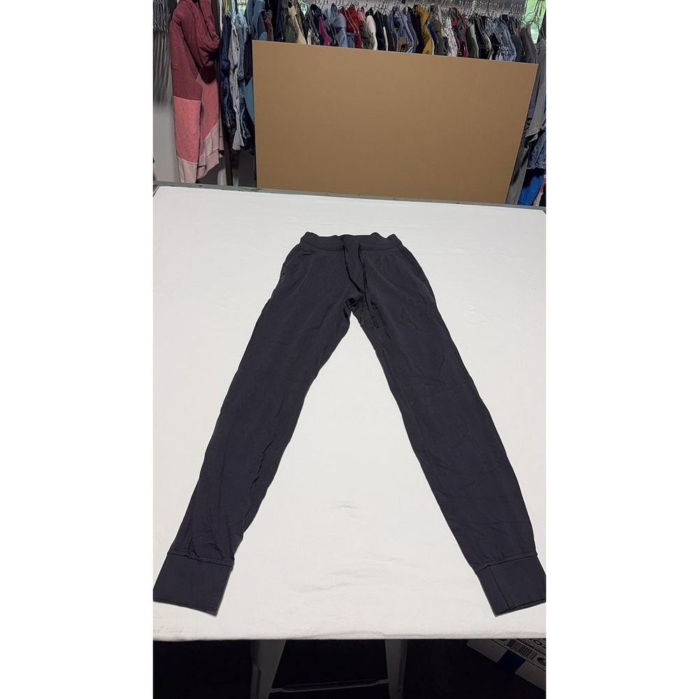 Lululemon Womens Black Jogger Pants Size 2 Drawstring Activewear